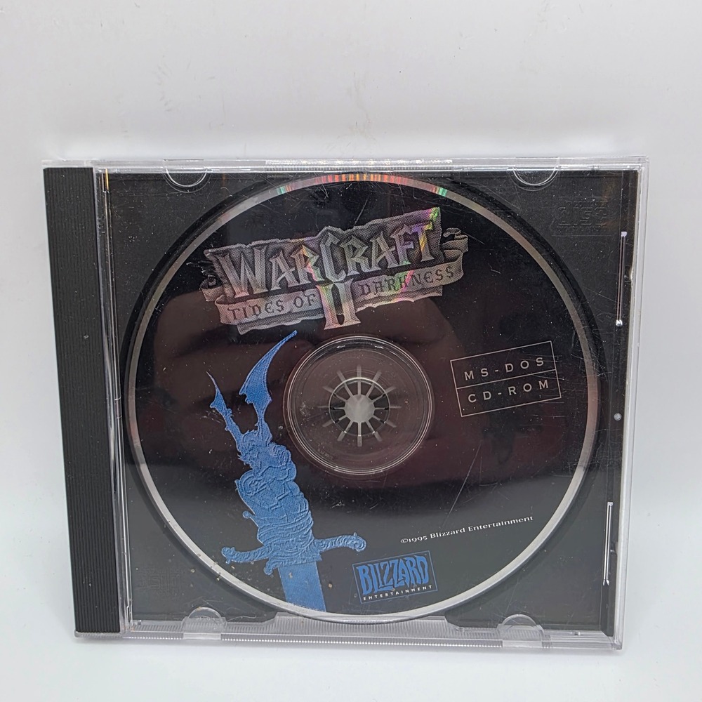Warcraft II Tides of Darkness MS-DOS CD-ROM 1995 Blizzard Entertainment Vintage